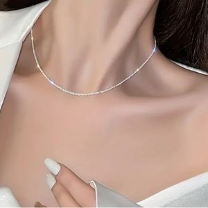 925 Sterling Silver Necklace Female Silver Chain